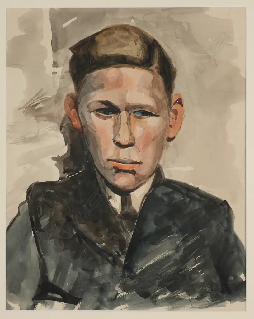 Paula Fischer (1873-1950) - Untitled portrait of a man (possibly the artist's brother), Image 1++